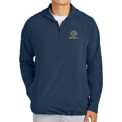 Repeat 1/2-Zip Long Sleeve Hooded Jacket Thumbnail